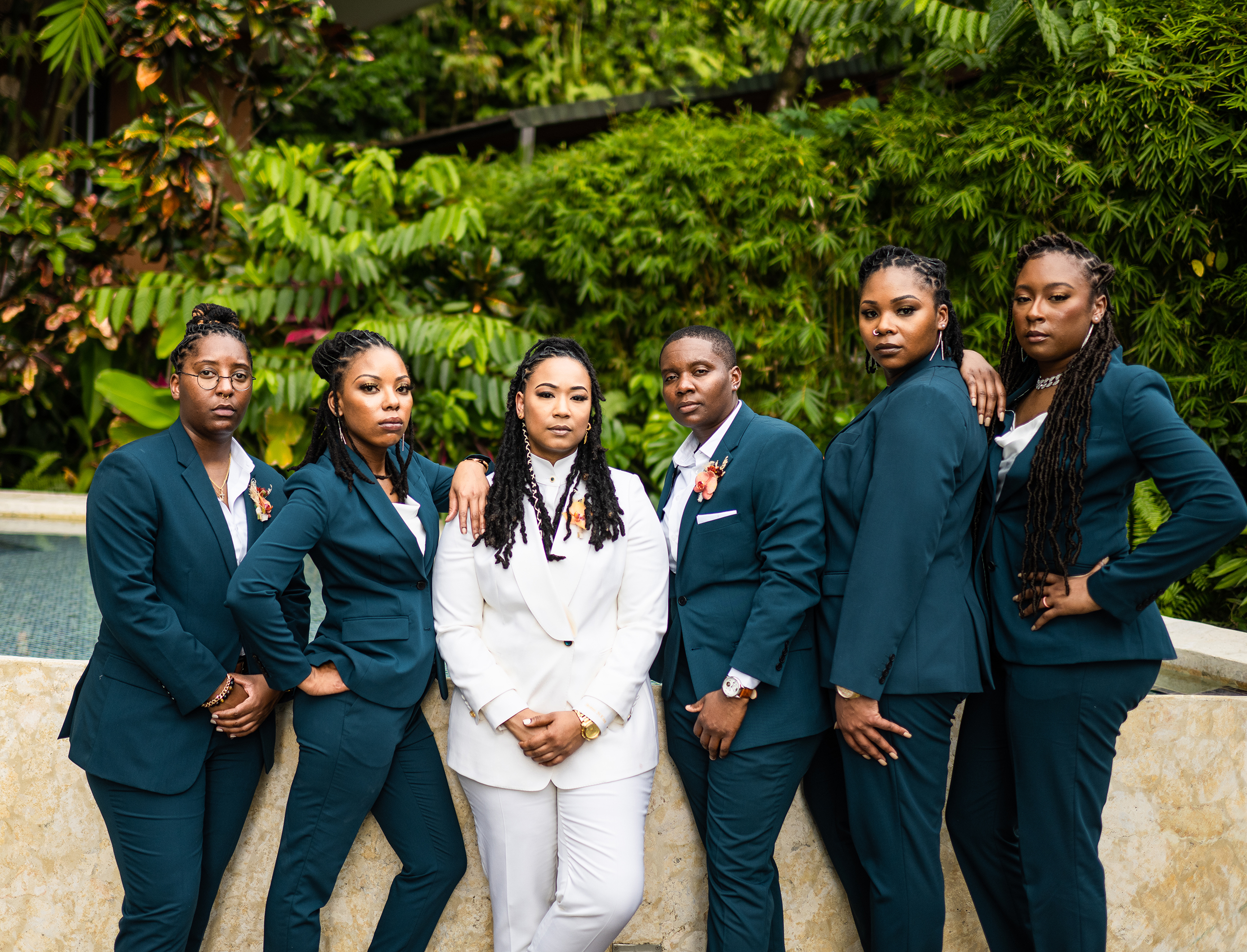 Teal shop groomsmen suits