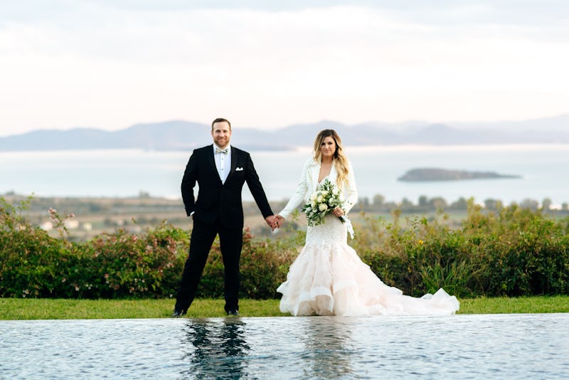 Groom in formal black tuxedo