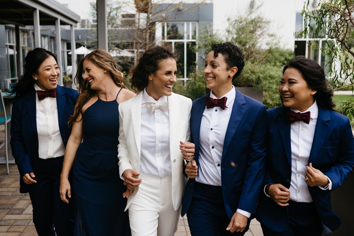 LGBTQ+ White Wedding Tuxedo: The traditional turned on it's head