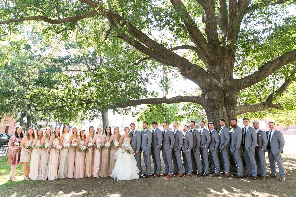 Textured gray wedding suits for men