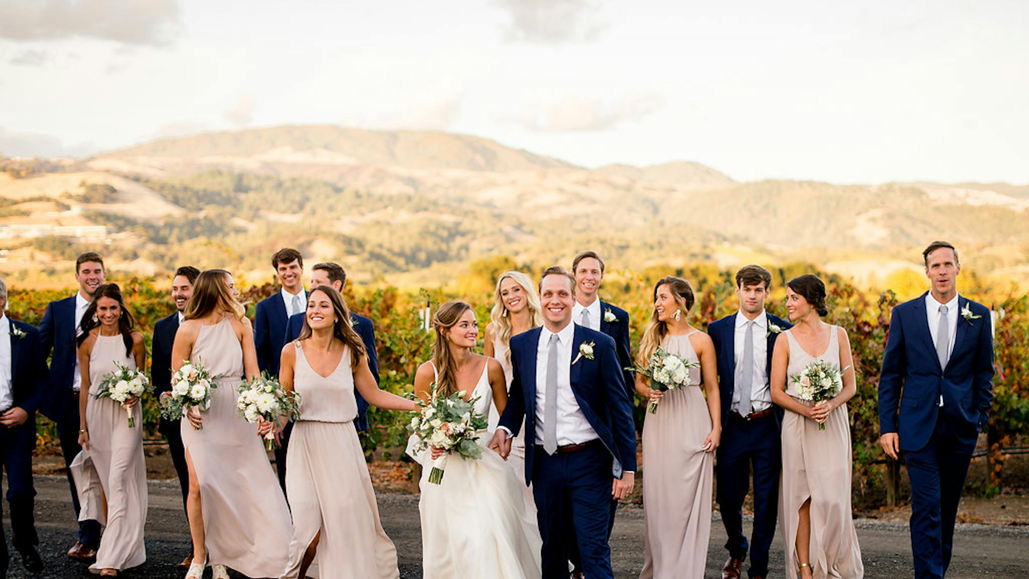 spring wedding color palettes