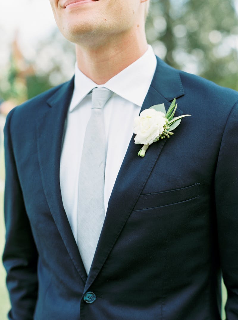 Navy blue suit