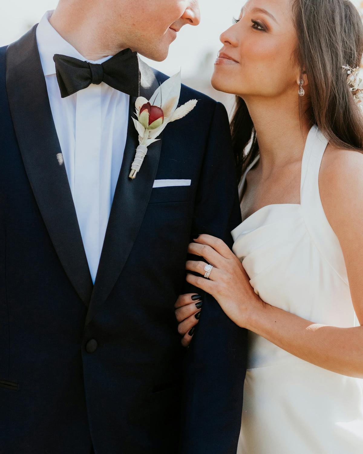 boutonniere on shawl lapel