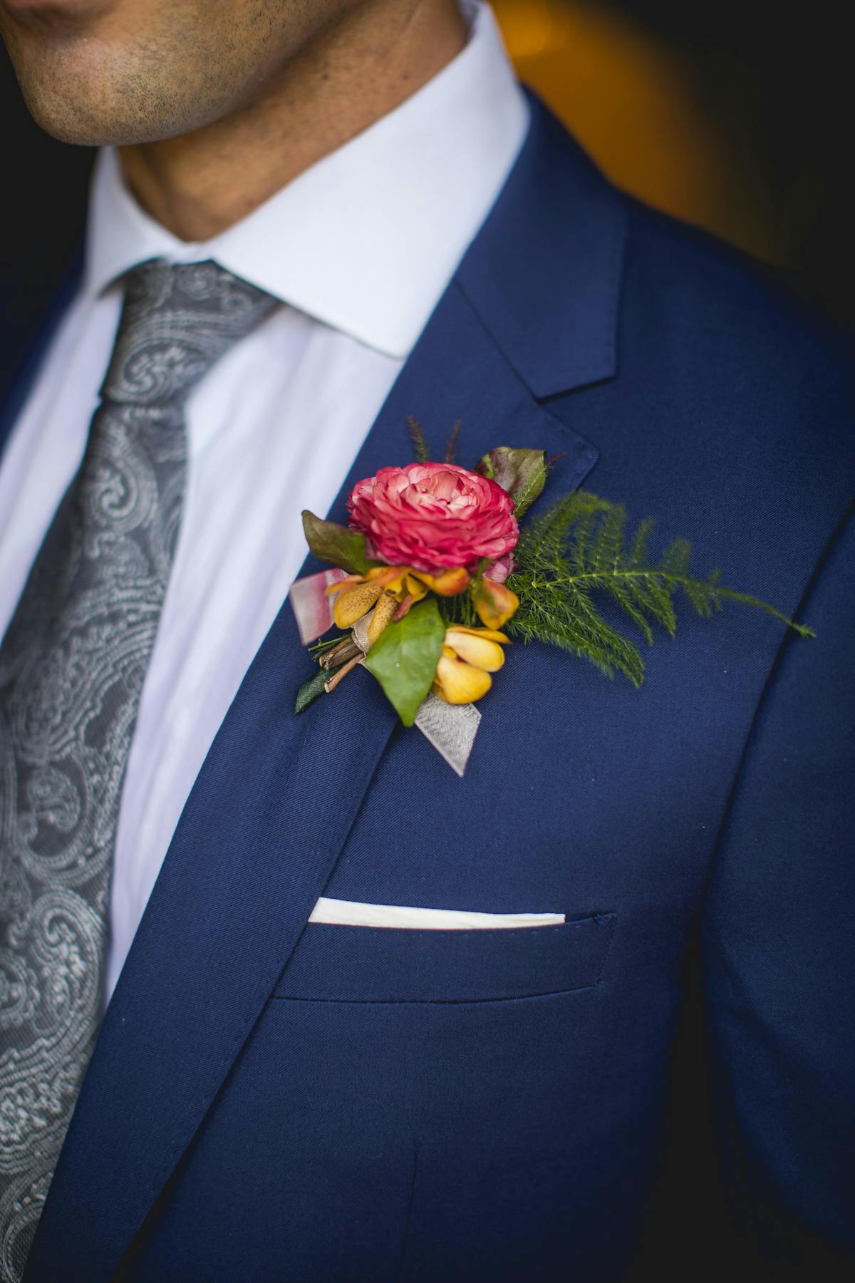 Spring Wedding Ideas: Groom Boutonniere