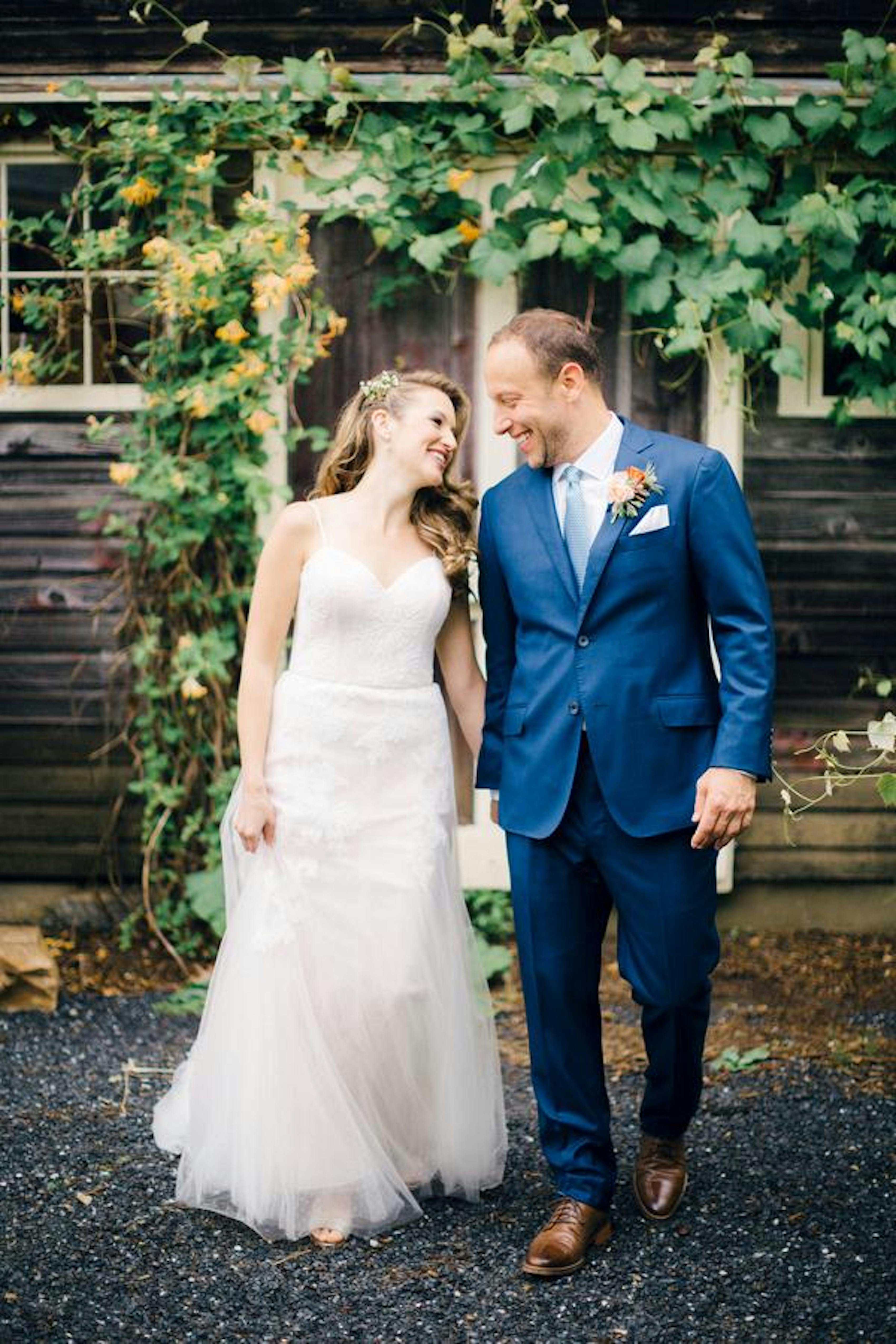 Navy blue suit