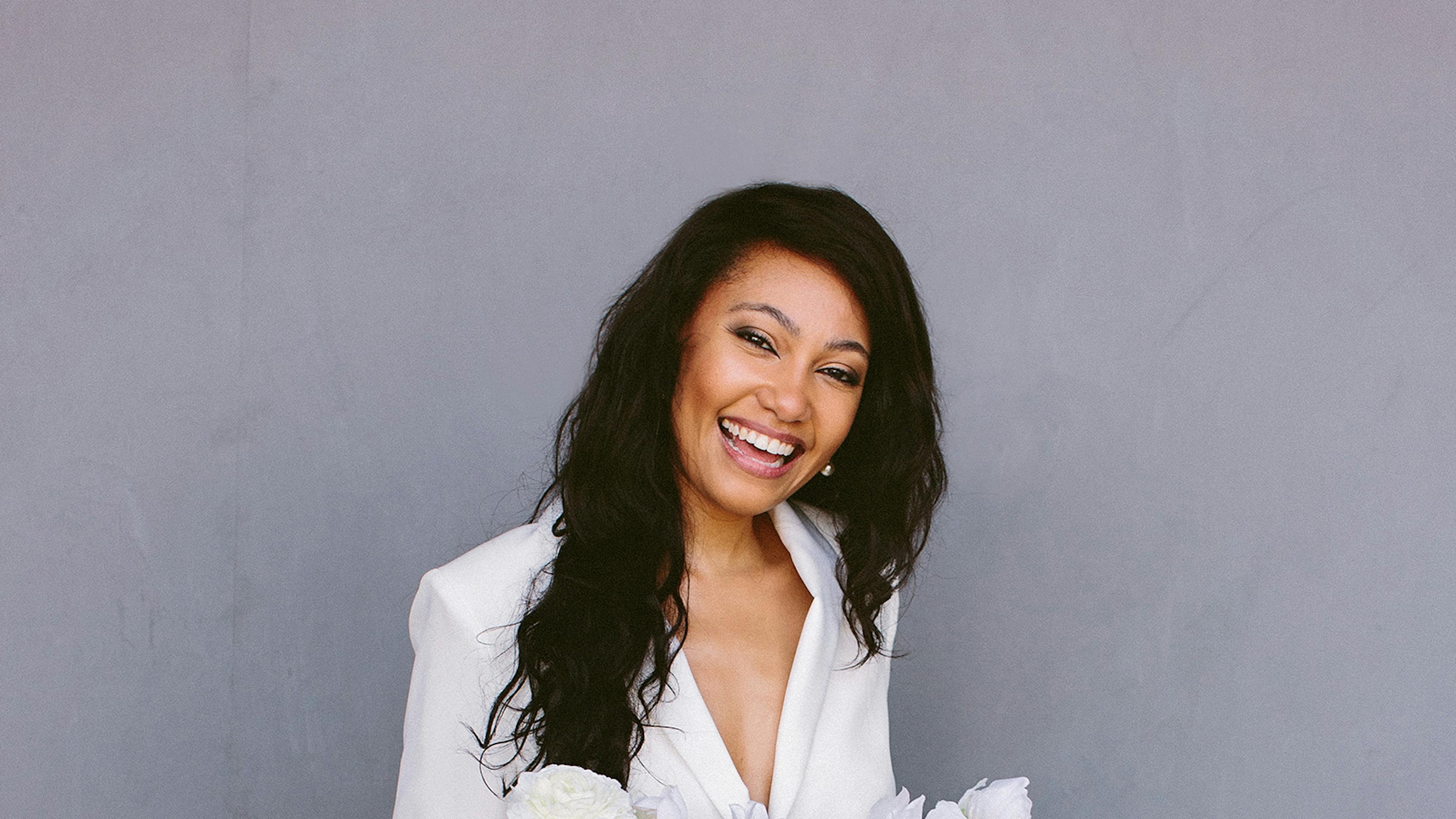 women's white suit