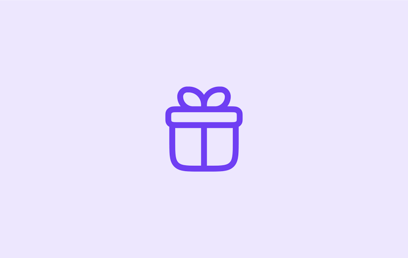 icoon van een cadeautje