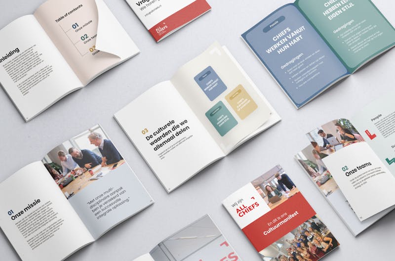 Manifesto spread on the table