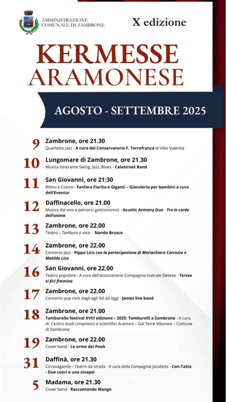 Tamburello Festival in Zambrone