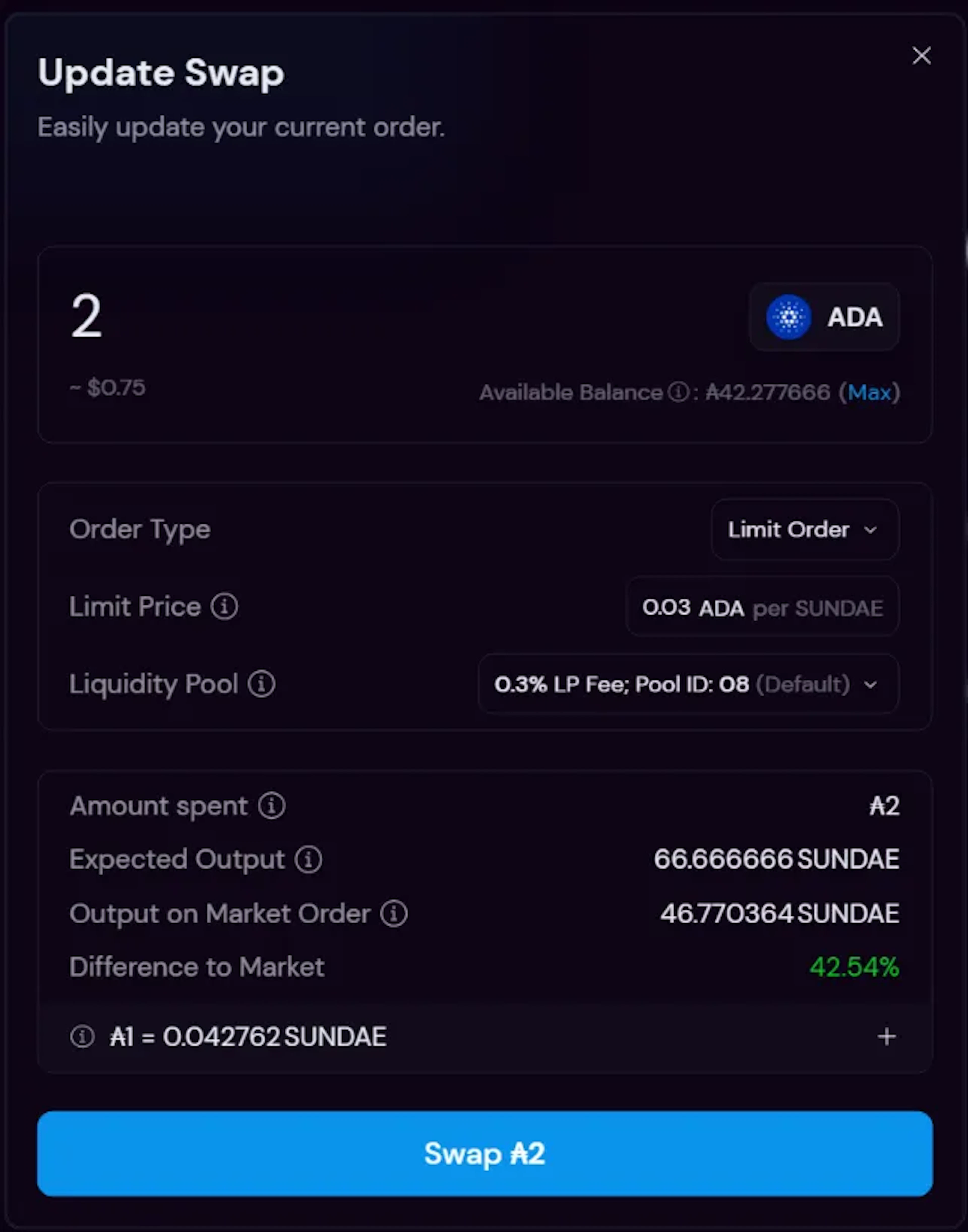 New features — update order, order book view and changelog!