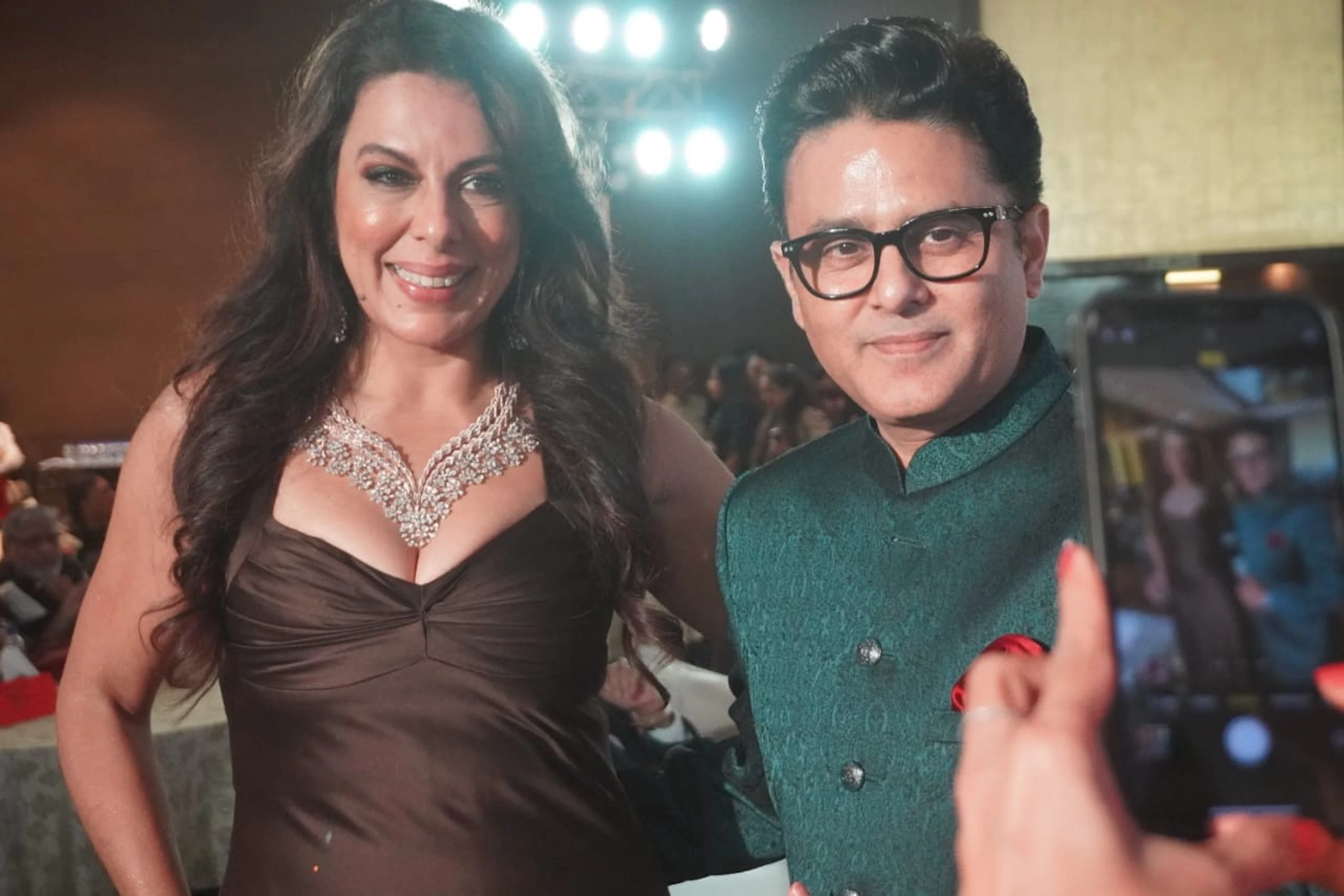 Sundeep kochar with Indian actress Puja Bedi