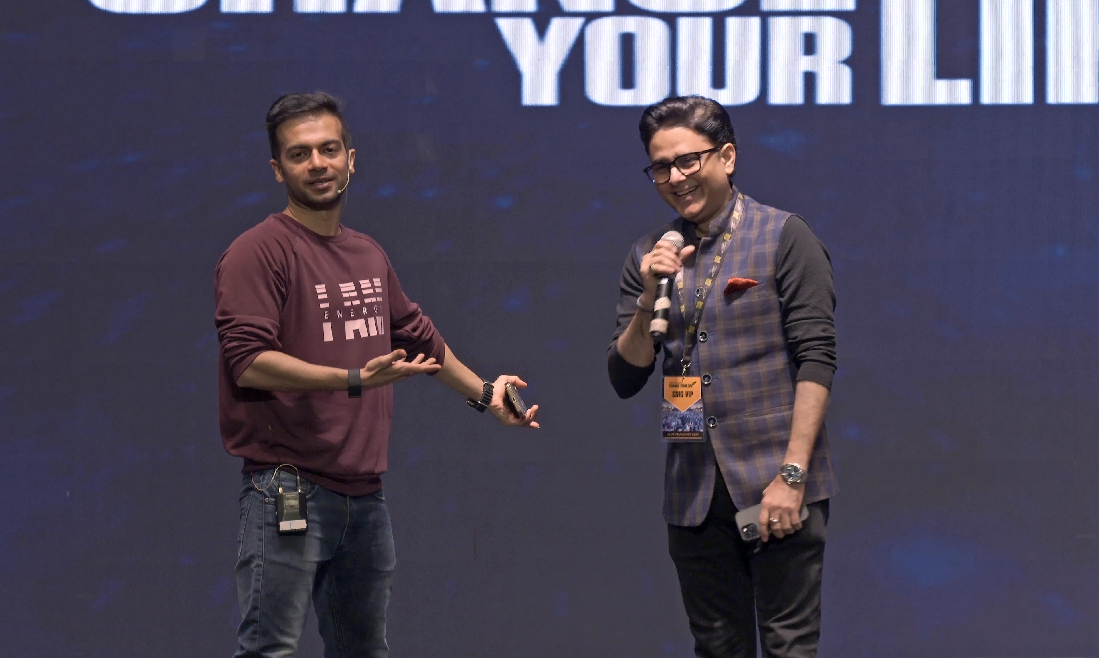 Sundeep Kochar sharing  stage with Motivational Speaker Sneh Desai