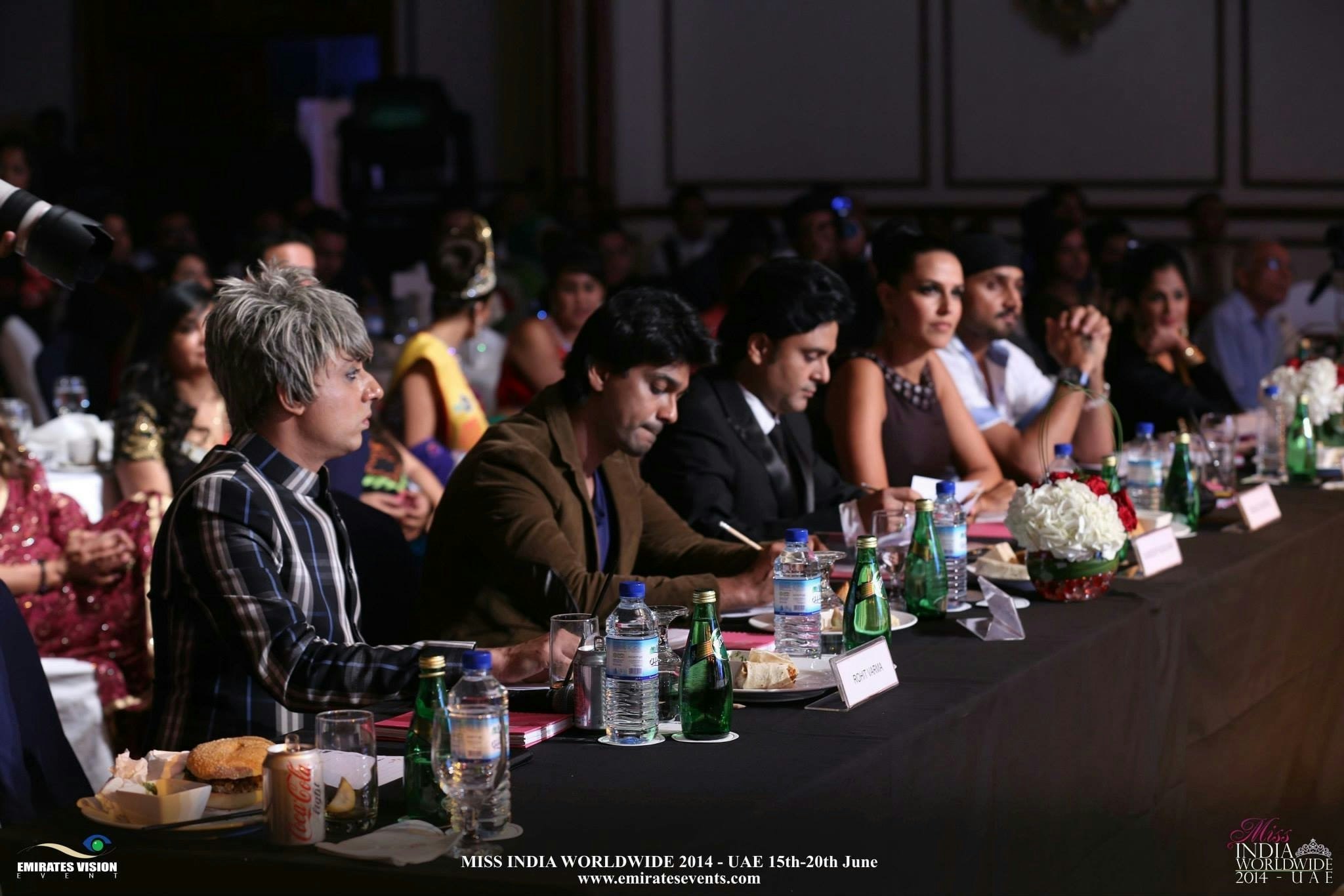 Sundeep Kochar with other Jury members at Miss India Worldwide 2014.
