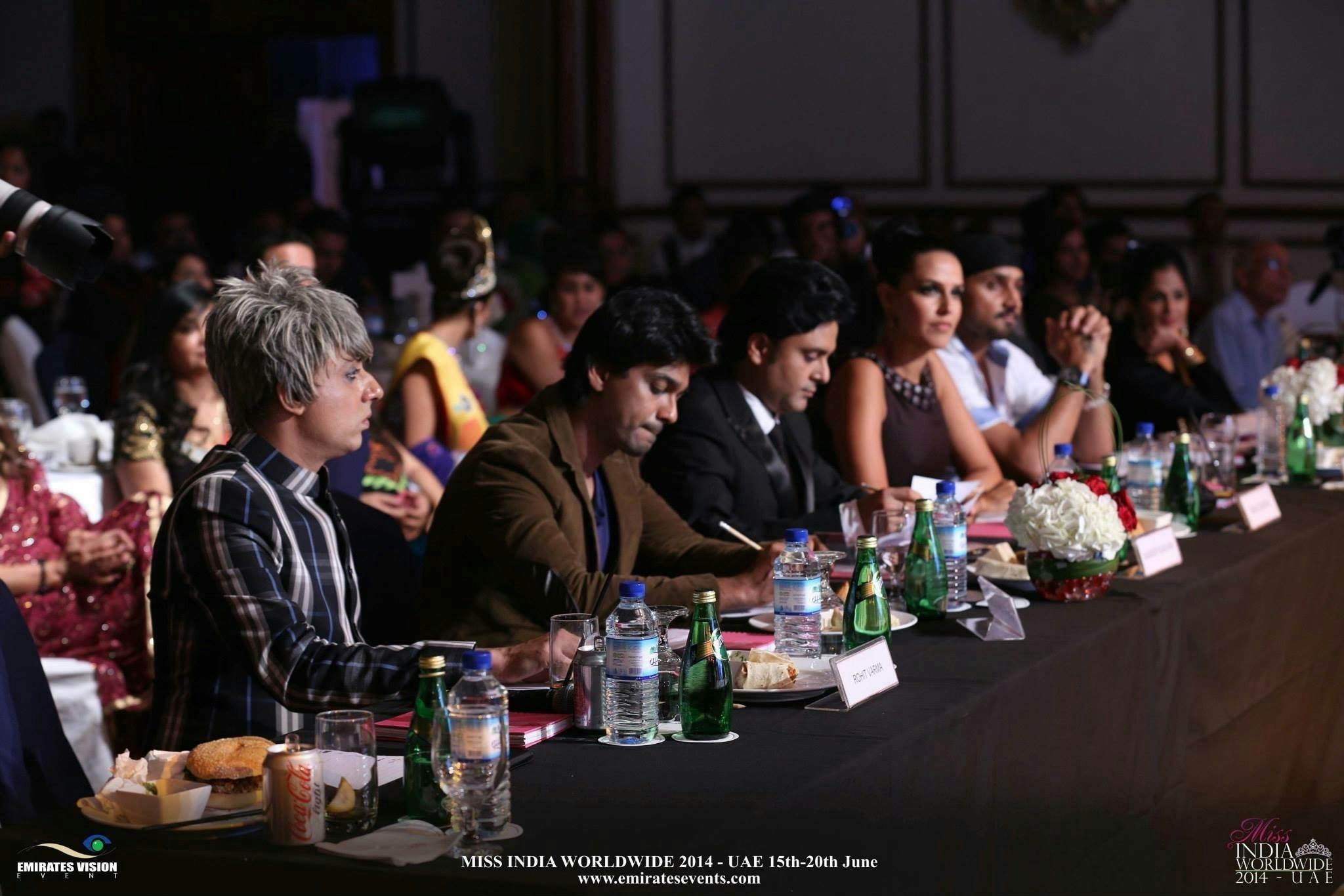 Dr. Sundeep Kochar and Celebrity Panel at Miss India Worldwide 2014.