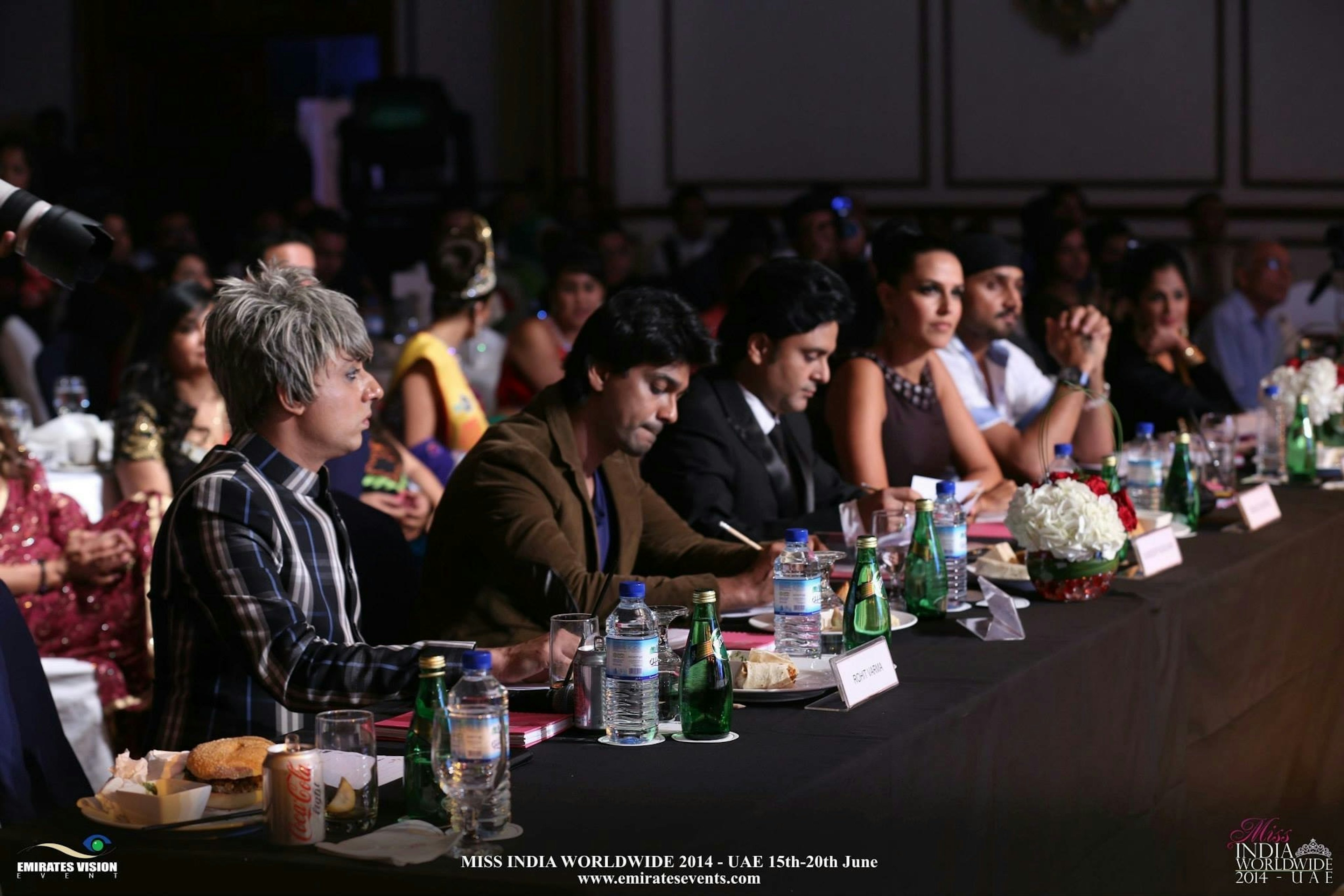 Sundeep Kochar with other Jury members at Miss India Worldwide 2014.