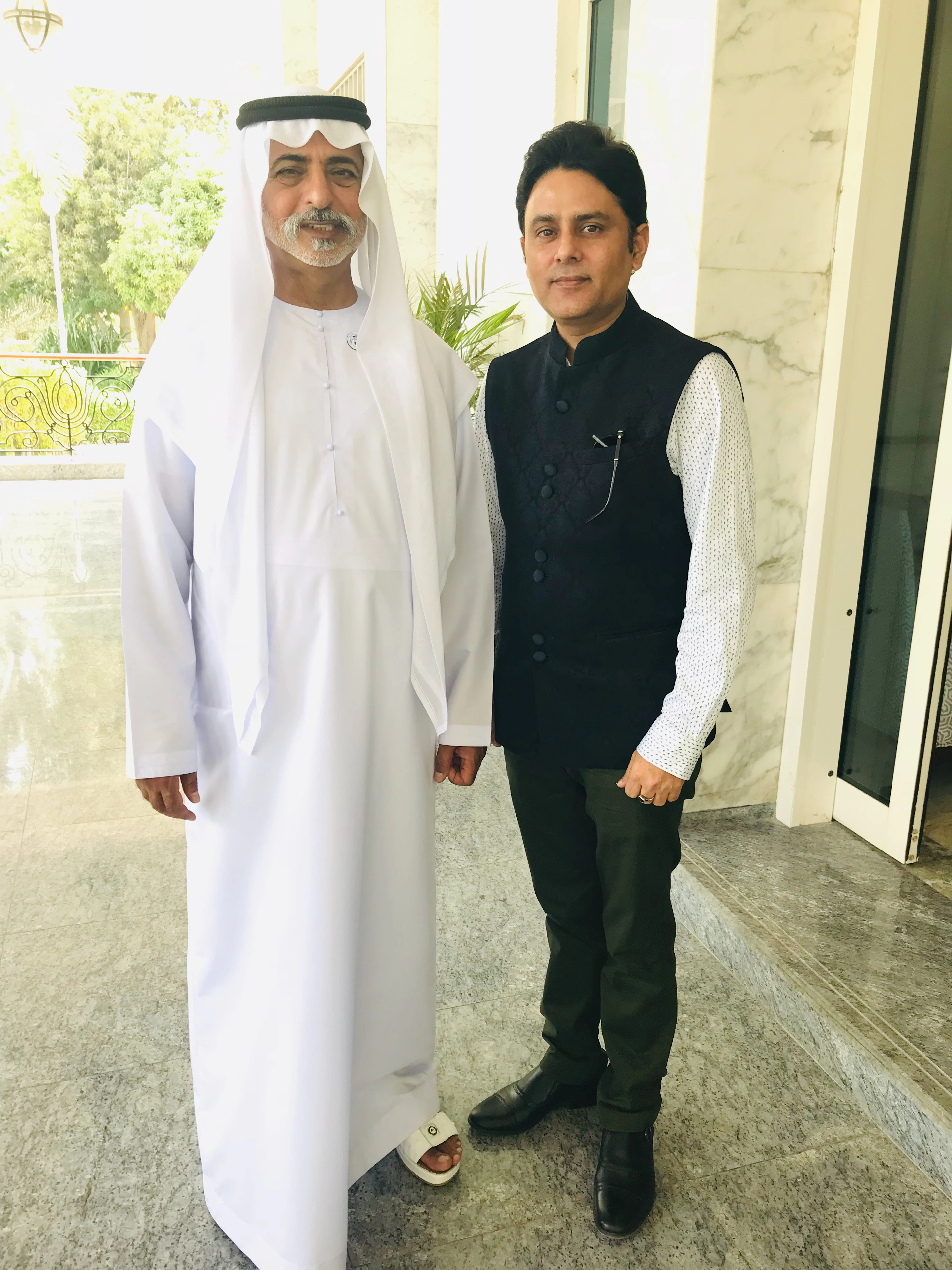 Astrologer Sundeep Kochar with Sheikh Nahyan bin Mubarak Al Nahyan