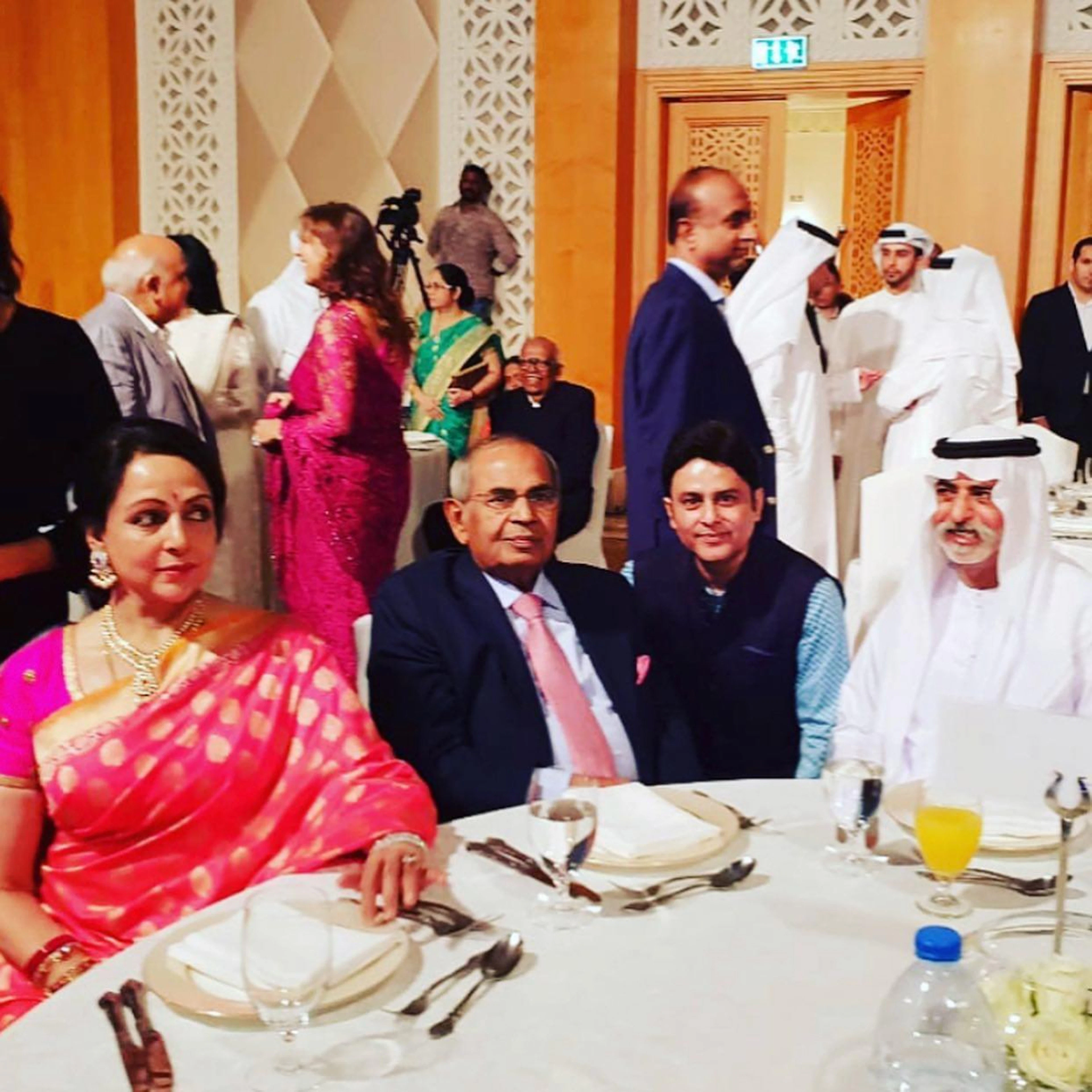 Sundeep Kochar with Hema Malini, Gopichand Hinduja and Sheikh Nahyan bin Mubarak Al Nahyan