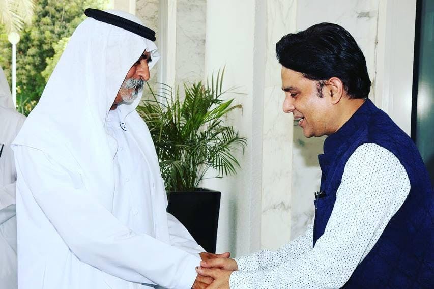 Dr. Sundeep Kochar with UAE Minister Sheikh Nahyan Bin Mubarak Al Nahyan