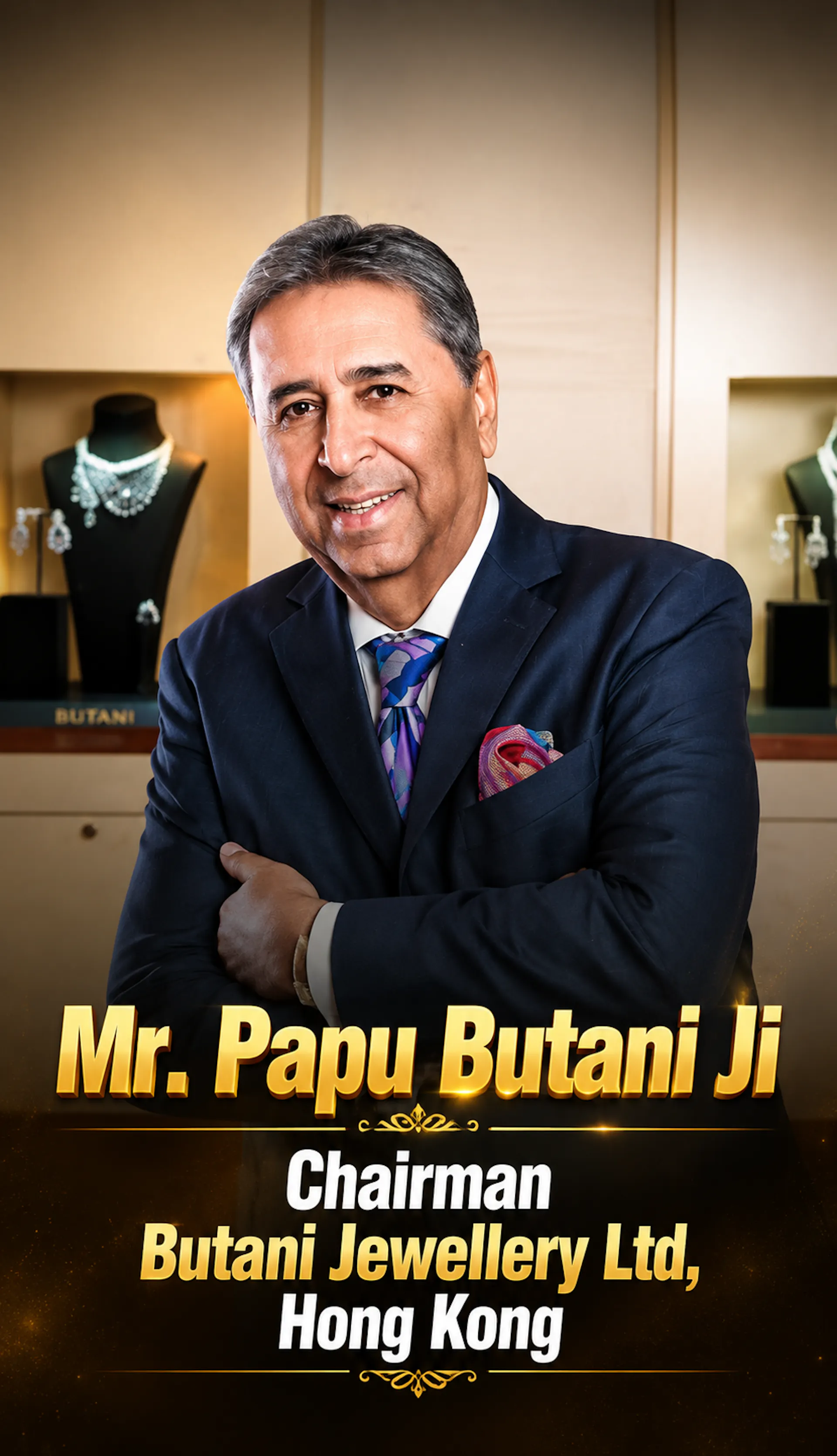 Mr. Papu Butani Ji - Chairman Butani Jewellery Ltd, Hong Kong