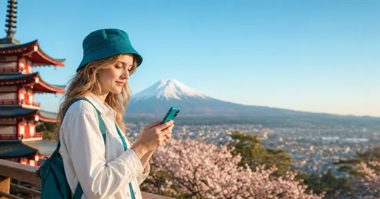 Voyageur utilisant yallo Travel eSIM pour rester connecté au-delà des destinations incluses dans le roaming
