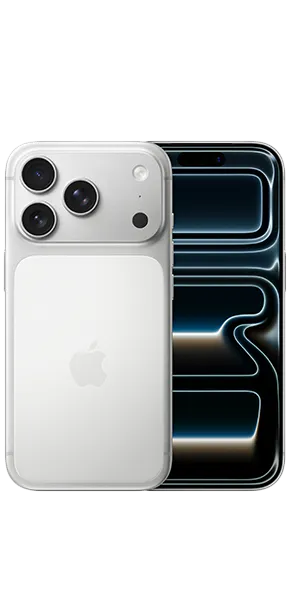 Image de la face avant et arrière d'un Apple iPhone 17 Max