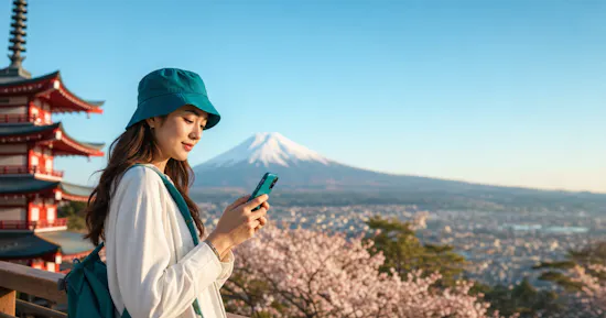 Reisende Person nutzt yallo Travel eSIM für mobiles Internet ausserhalb der inkludierten Roaming-Zonen