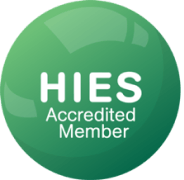 HIES accredited member logo.