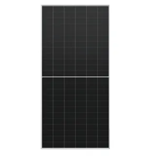 a black solar panel's front side against a white background