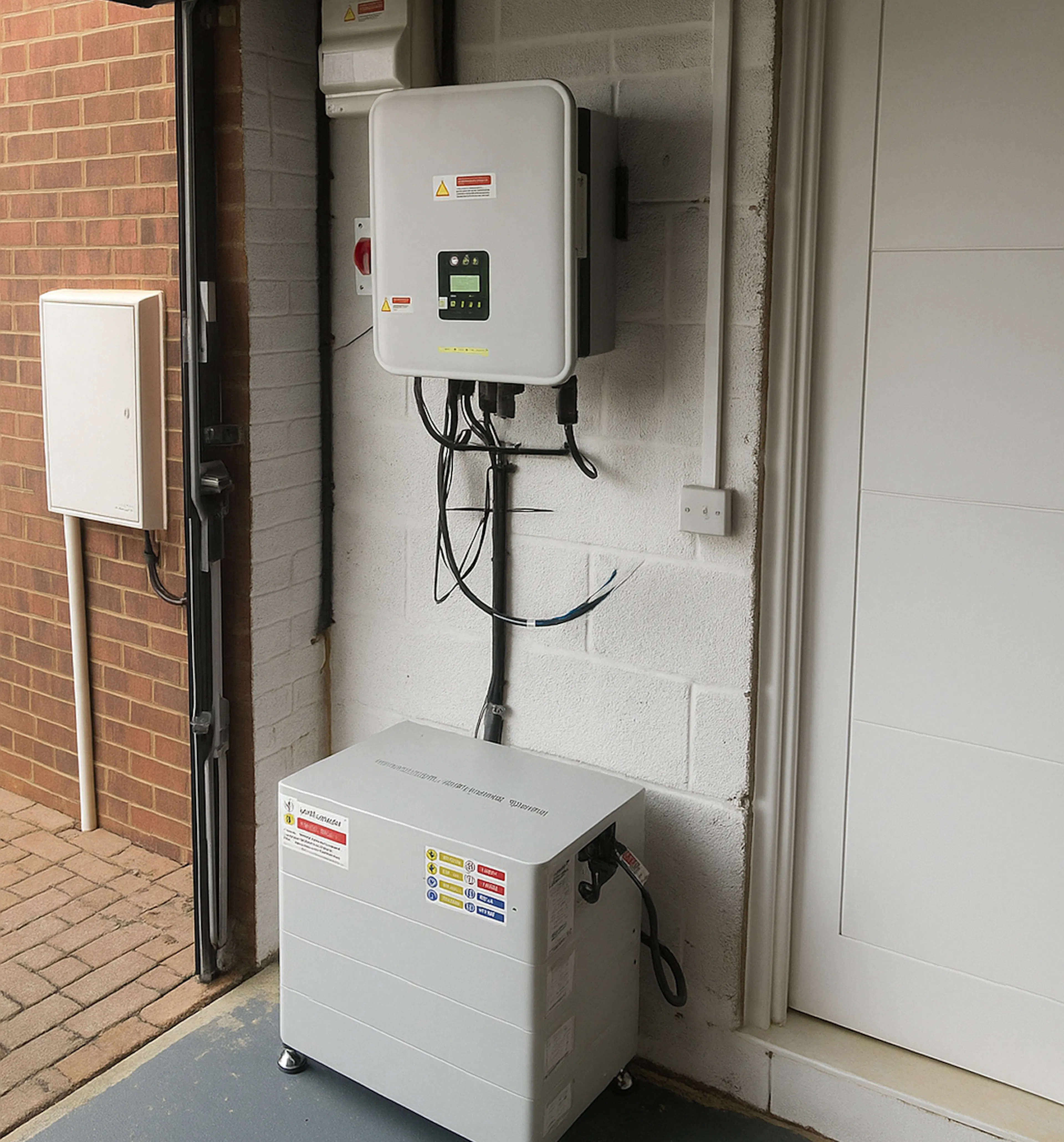 Solar battery and inverter