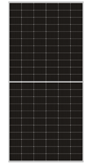 A black solar panel