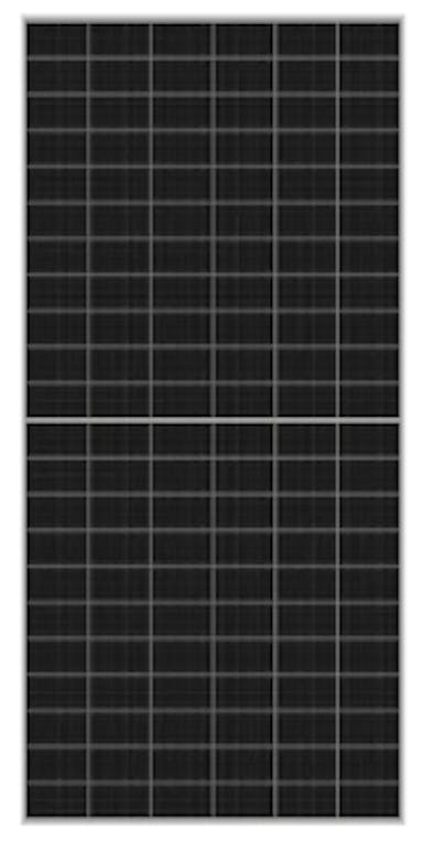 A black solar panel