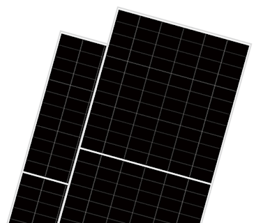 two black solar panels