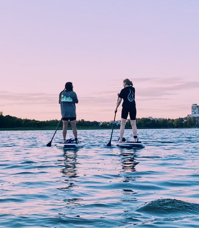 SUP-lautailua Tuusulanjärvellä