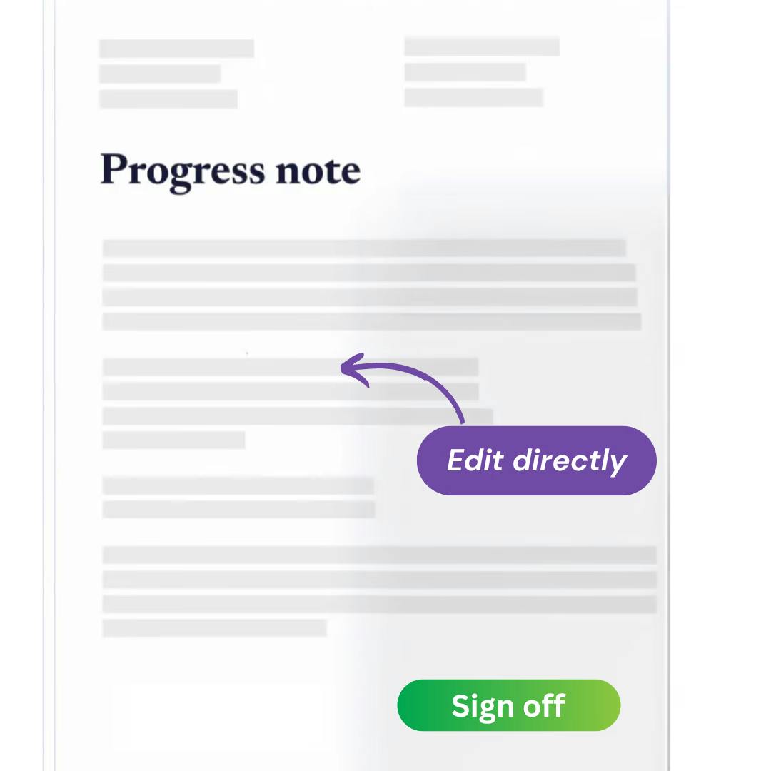 Review Therapy Note