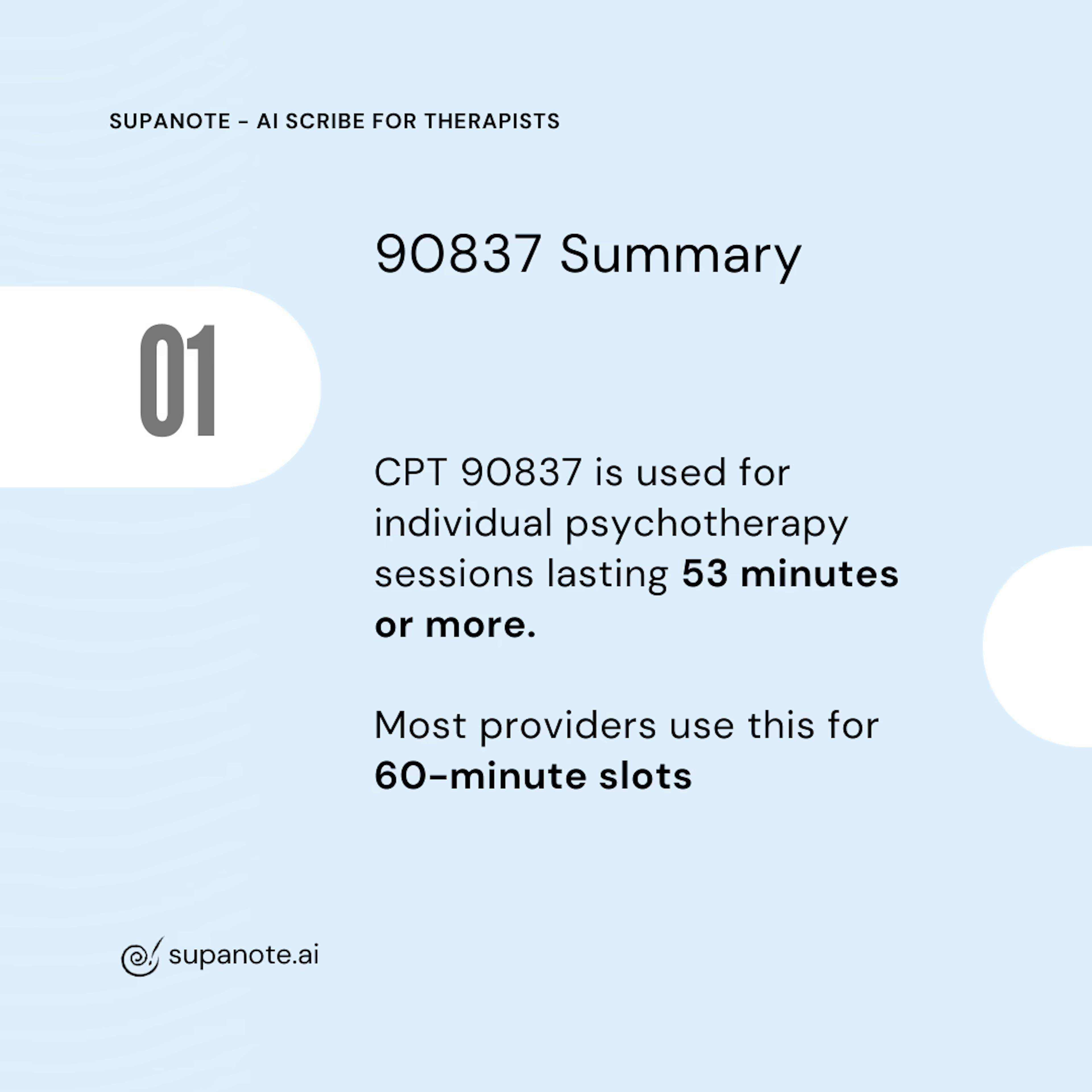 Description for CPT Code 90837