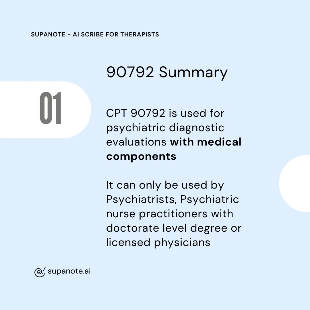 What is 90792 CPT Code?