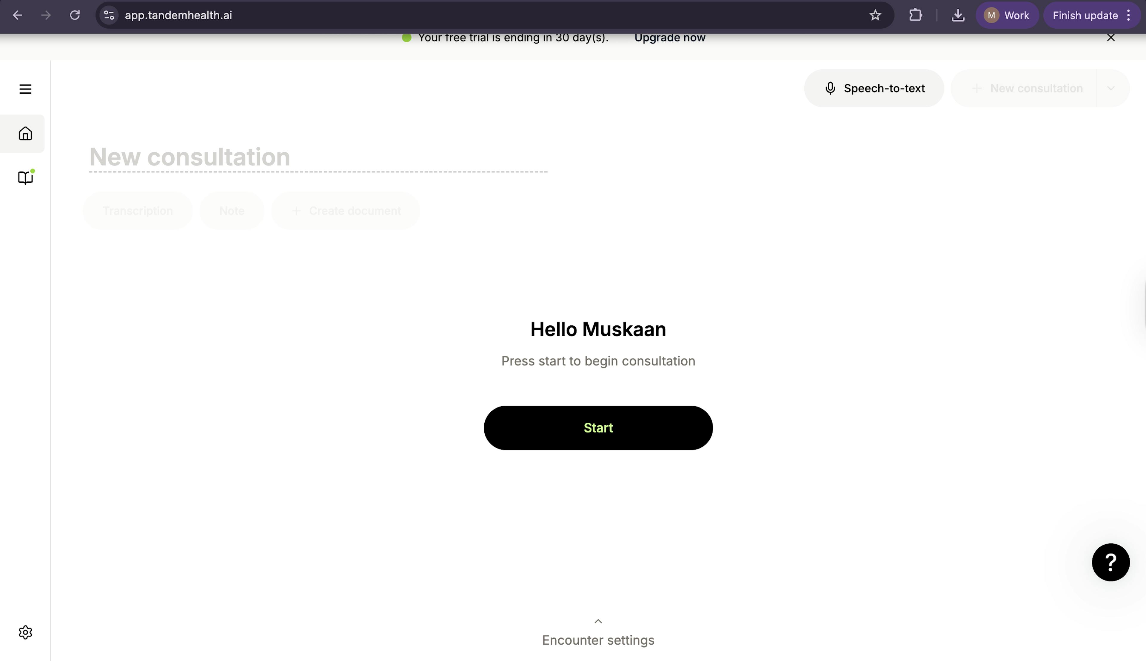 Tandem Health Dashboard 