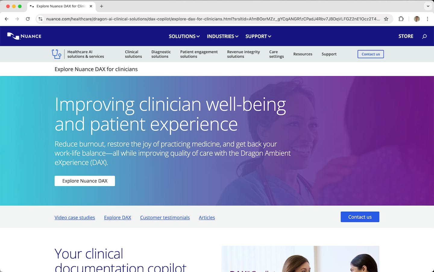 Nuance DAX dashboard