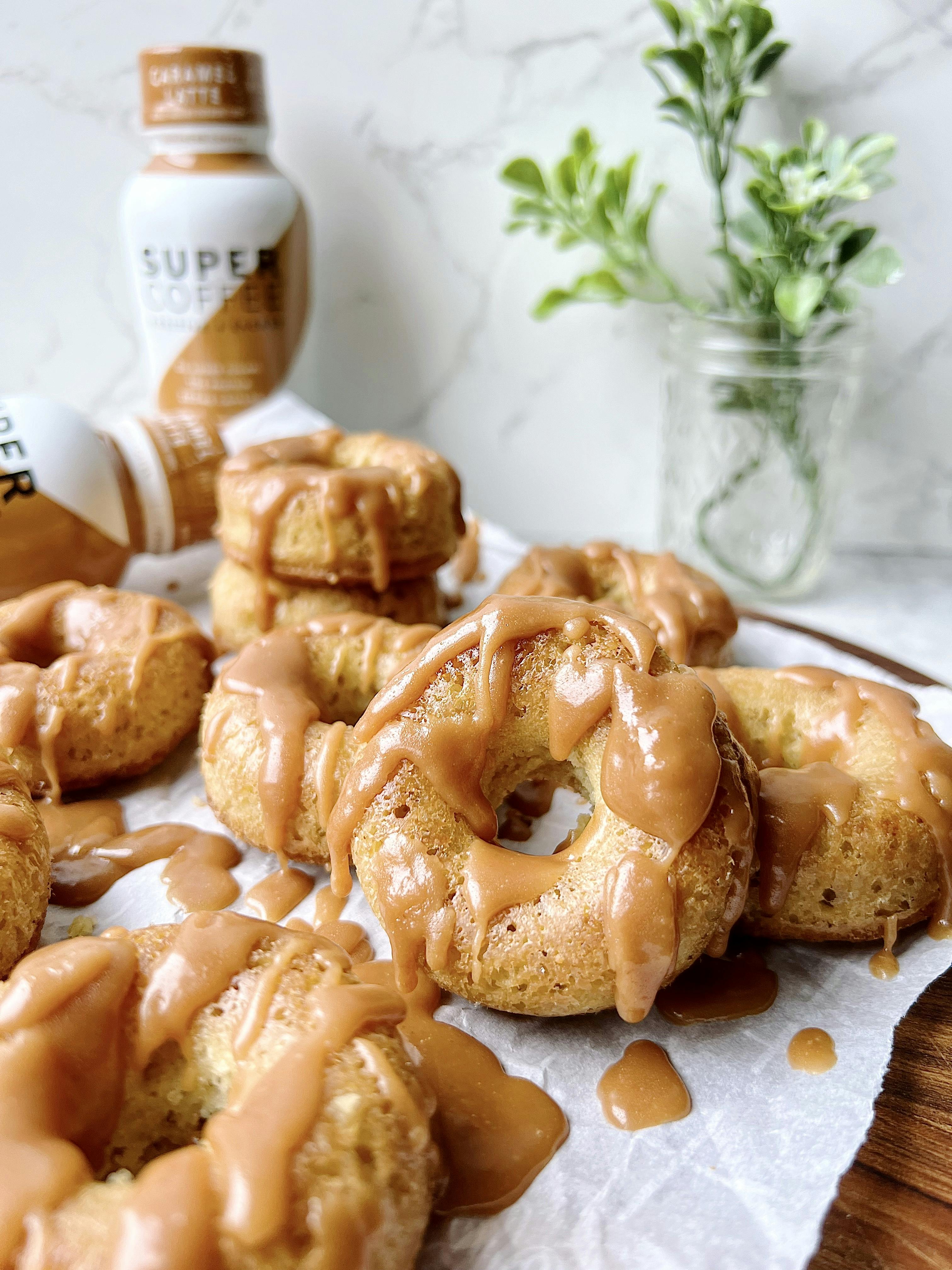 Low Carb Salted Caramel Donuts
