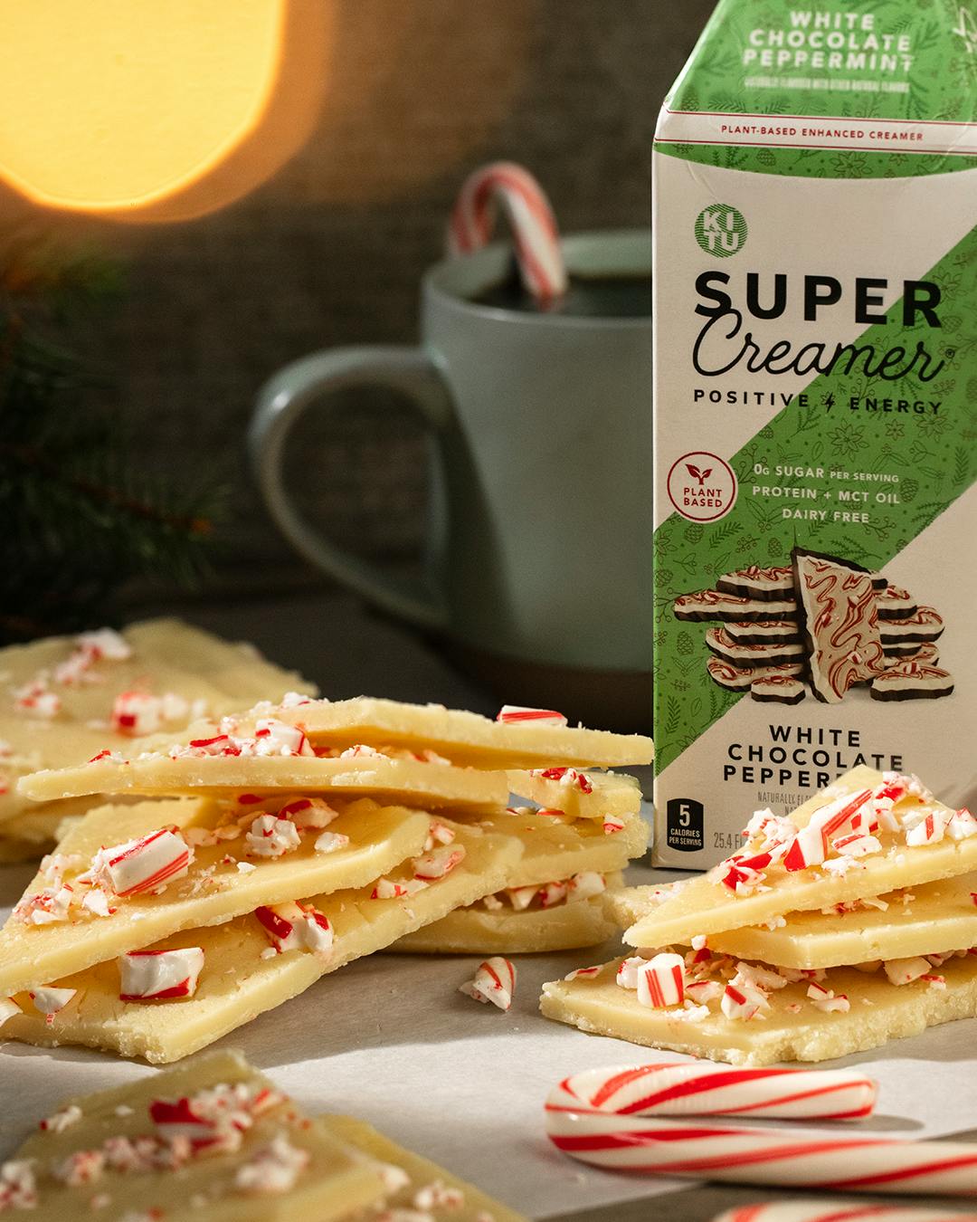 Peppermint bark and Super Creamer