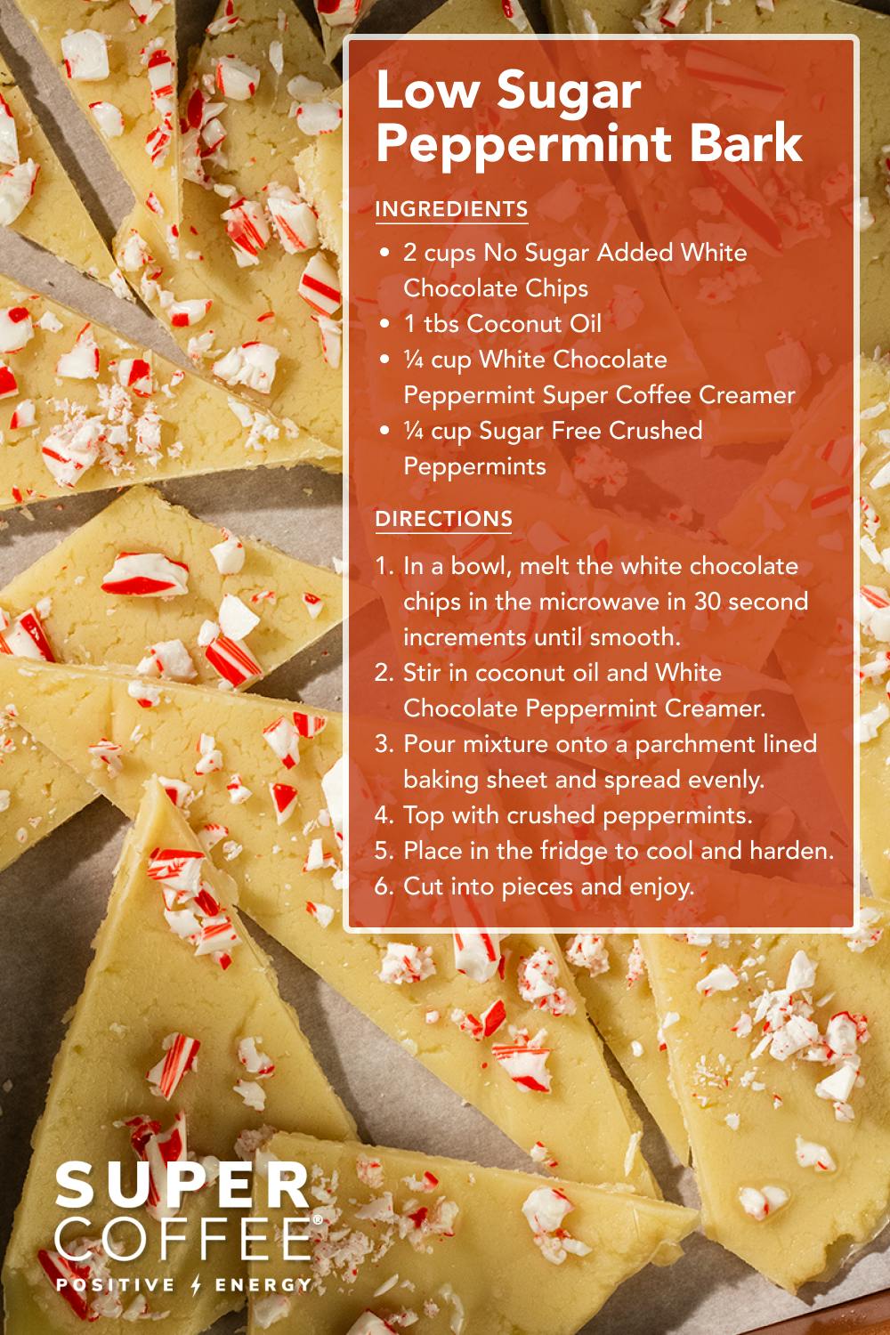 Low Sugar Peppermint Bark Pin