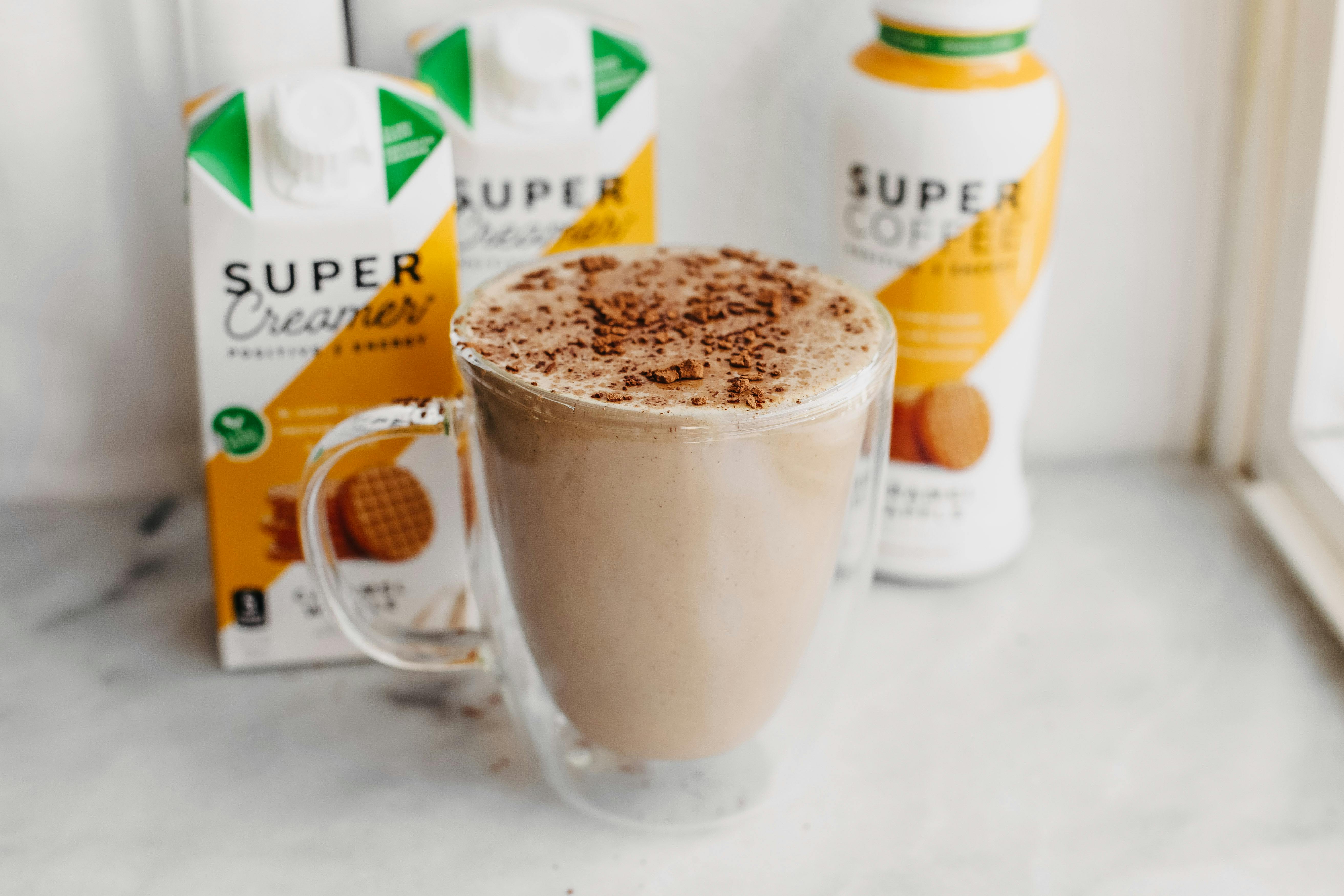 High Protein Caramel Waffle Breakfast Shake