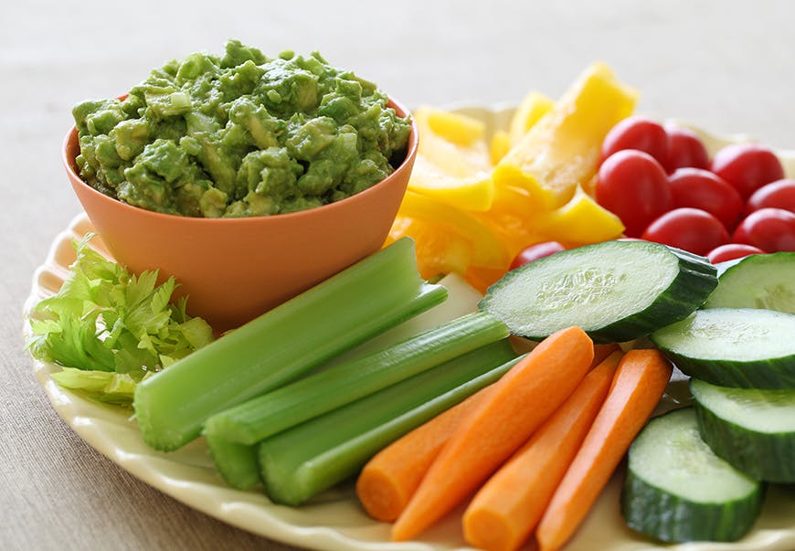 Guacamole with veggies