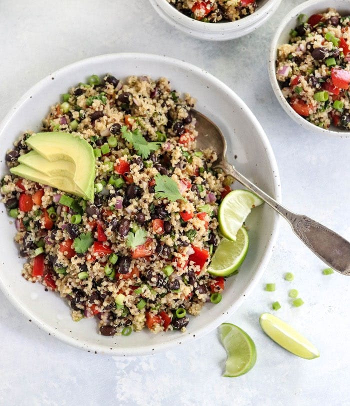 Quinoa and bean salad