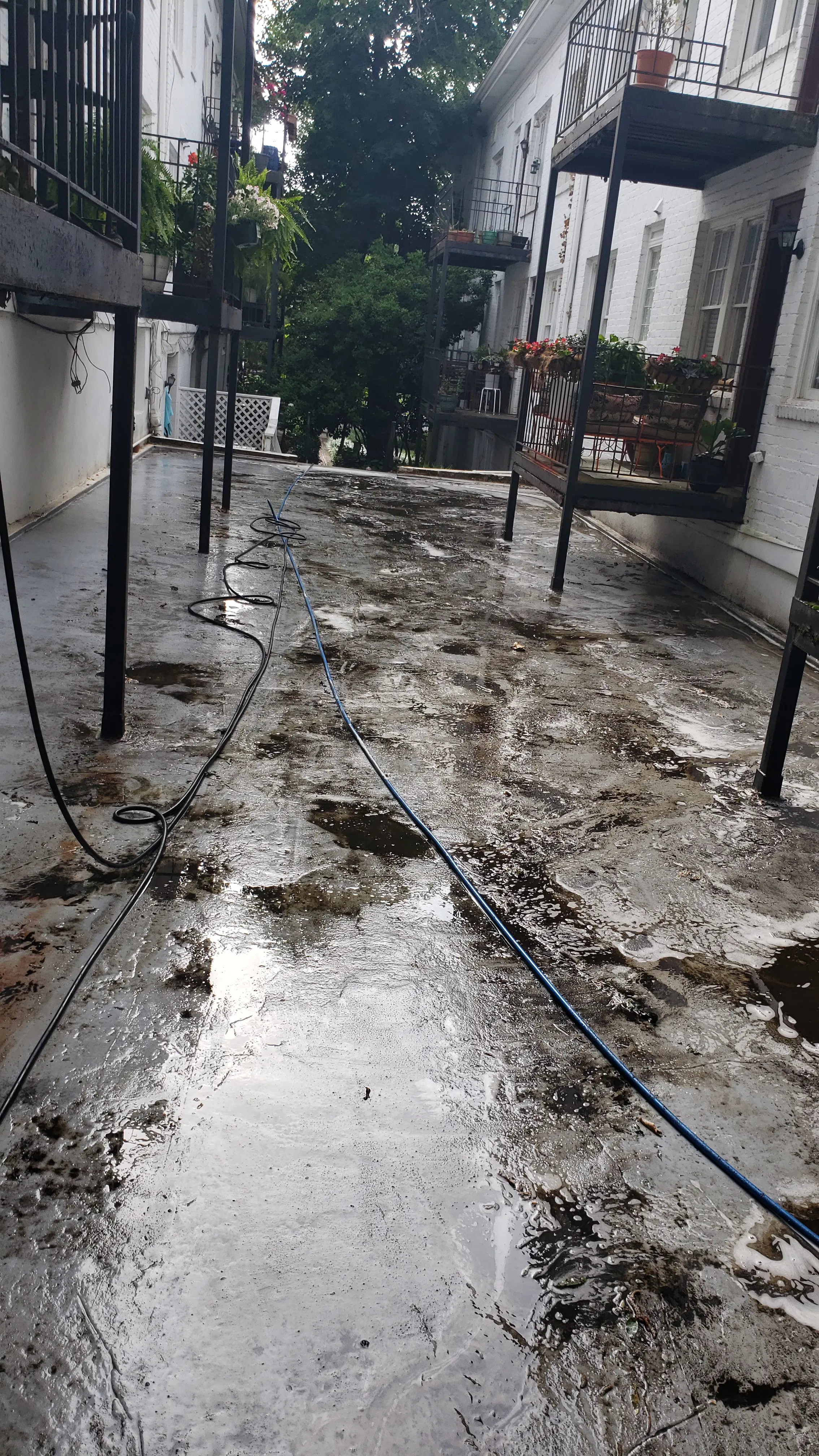 Medical pressure washing
