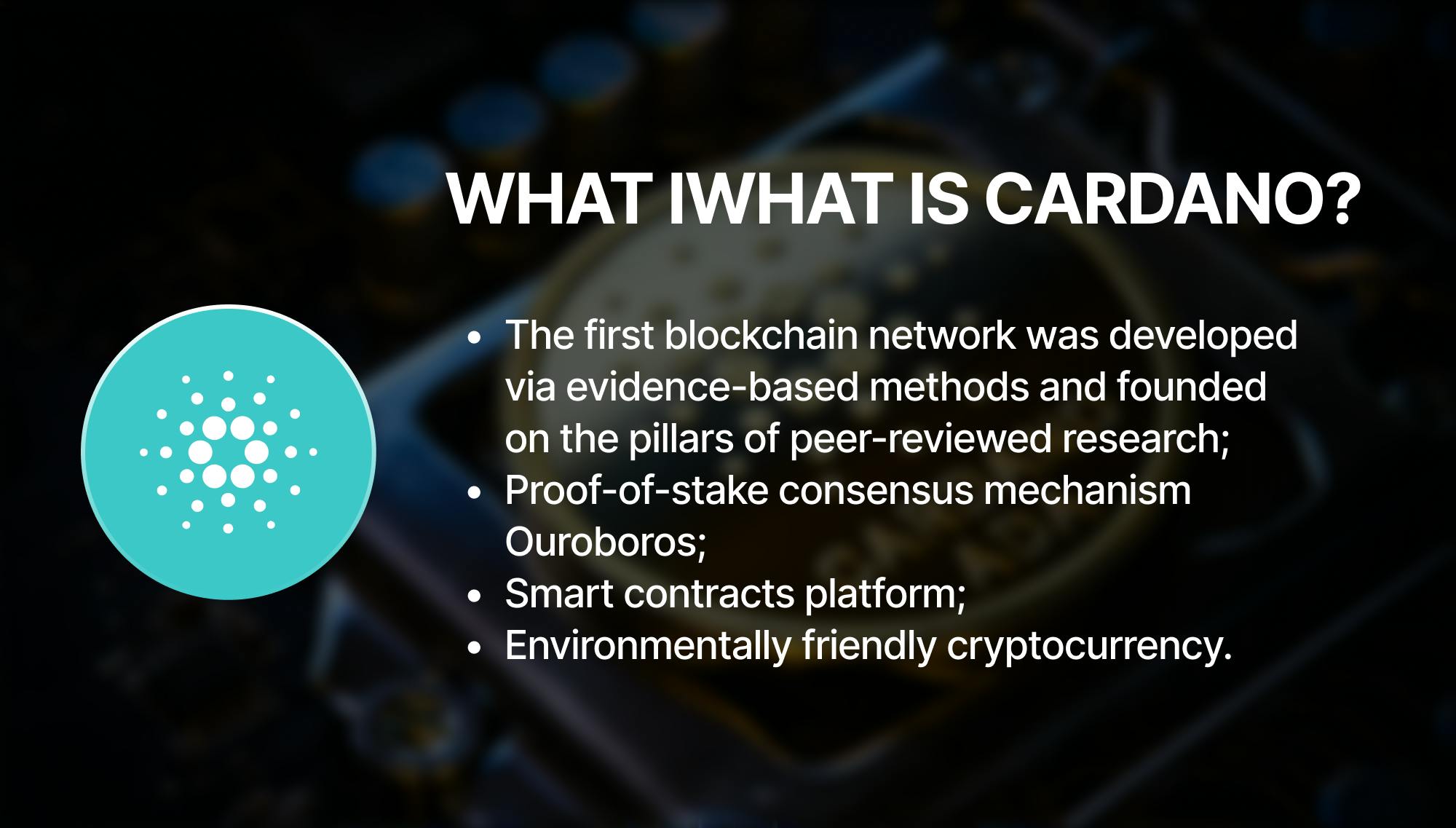 Ethereum vs. Cardano vs. Polkadot vs. Solana.