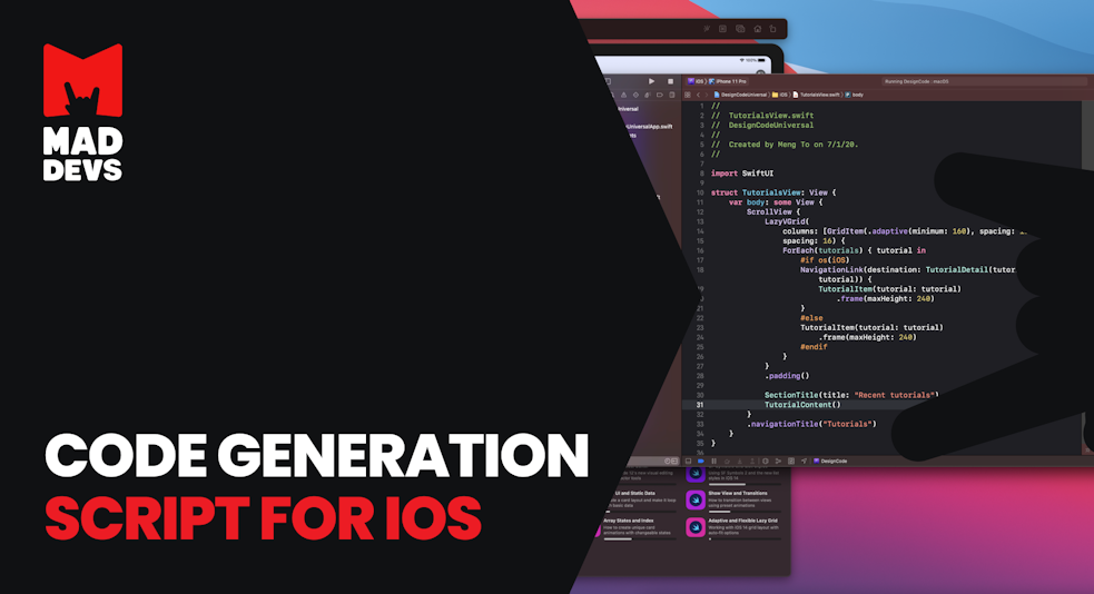 Code Generation Script for iOS