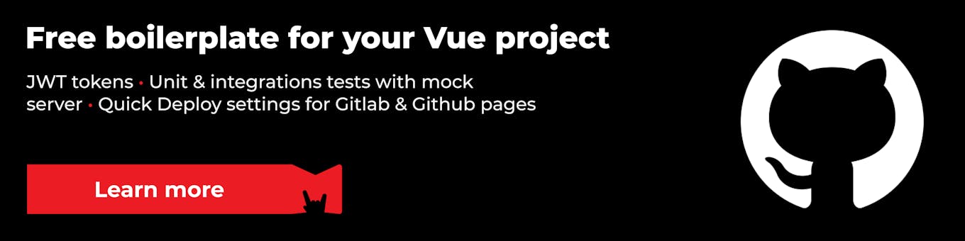Link to the Vue Boilerplate.