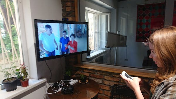 View Colleagues from Another Office Through Always-On Video Window
