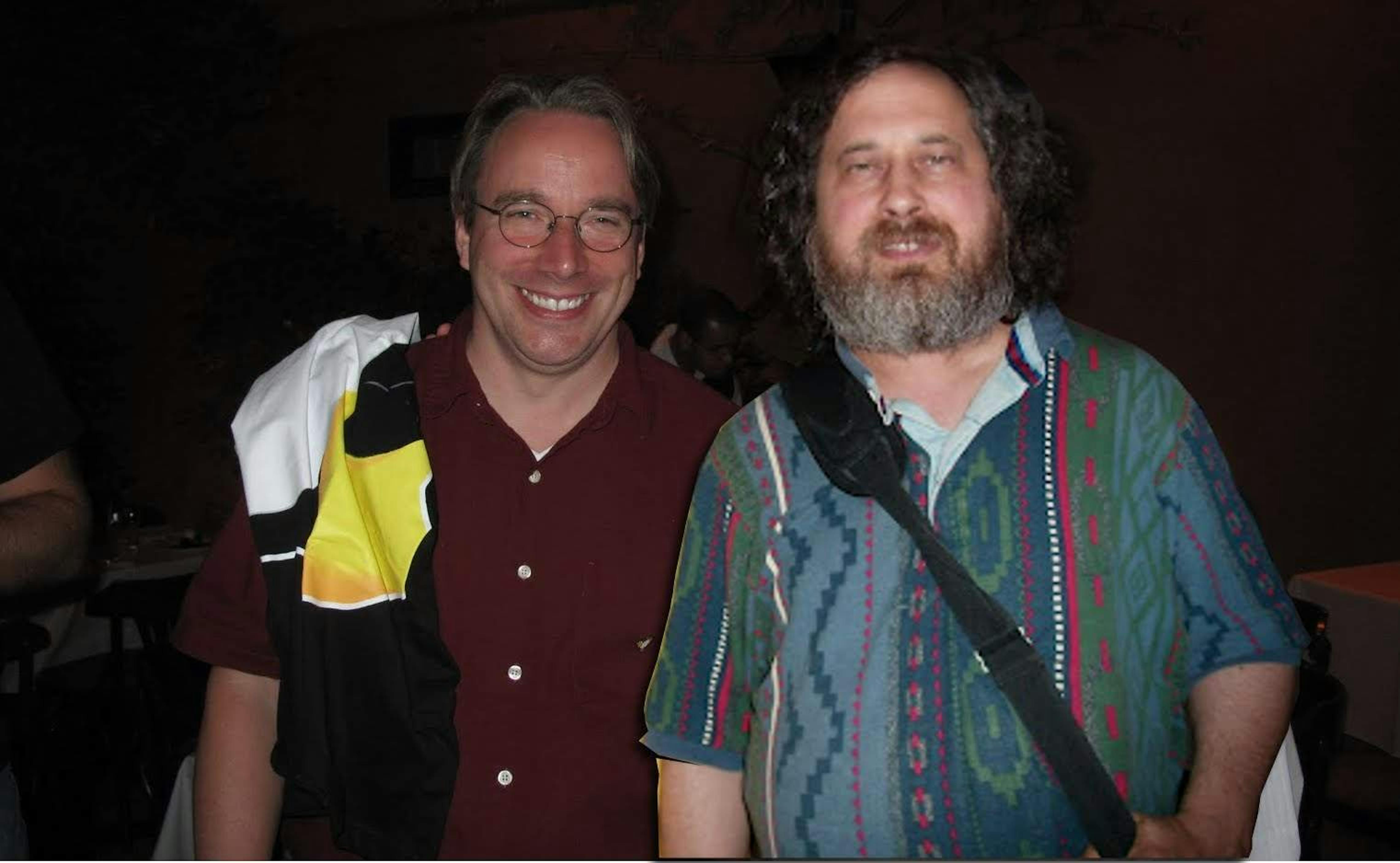 Richard Stallman and Linus Torvalds